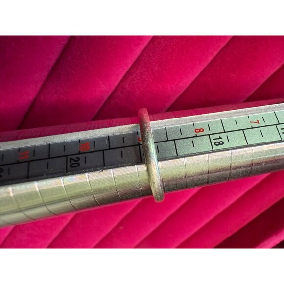 Double Teardrop Turquoise & Sterling Silver Ring Size 9 - Picture 4 of 7